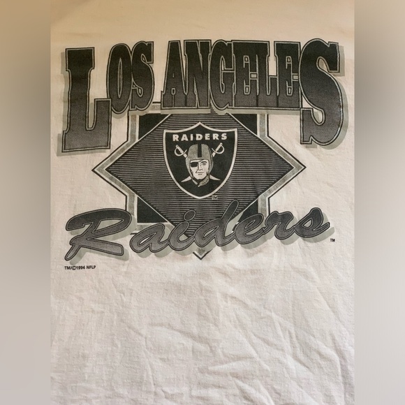 Los Angeles Raiders 1994 White XL T Shirt - Picture 6 of 8
